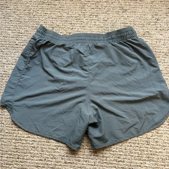Nike Tempo Luxe Gray Athletic Running Shorts with side pocket - Picture 3 of 5